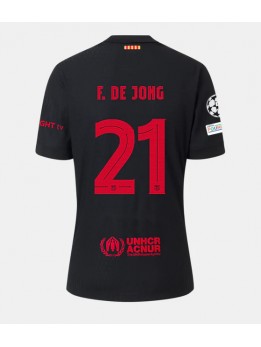 Barcelona Frenkie de Jong #21 Auswärtstrikot 2024-25 Kurzarm